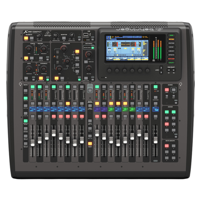 Behringer X32 Compact 40 輸入數位混音器｜7吋螢幕