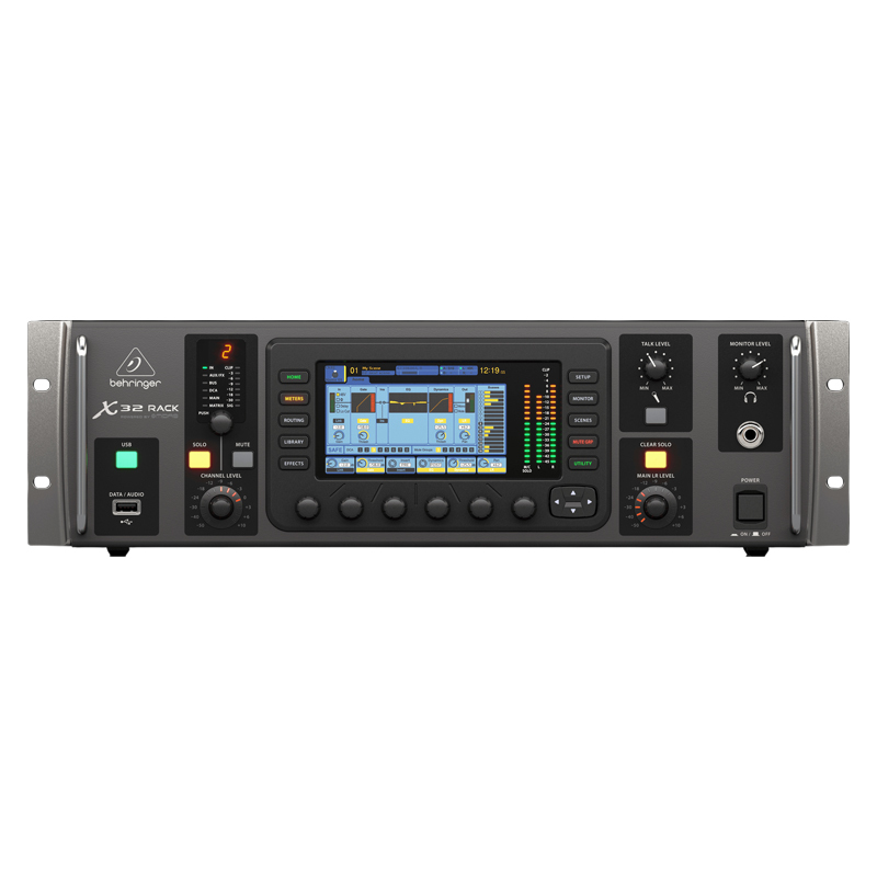 Behringer X32 Rack 40 輸入數位混音器｜3U 機櫃式 (Midas前級/USB錄音)