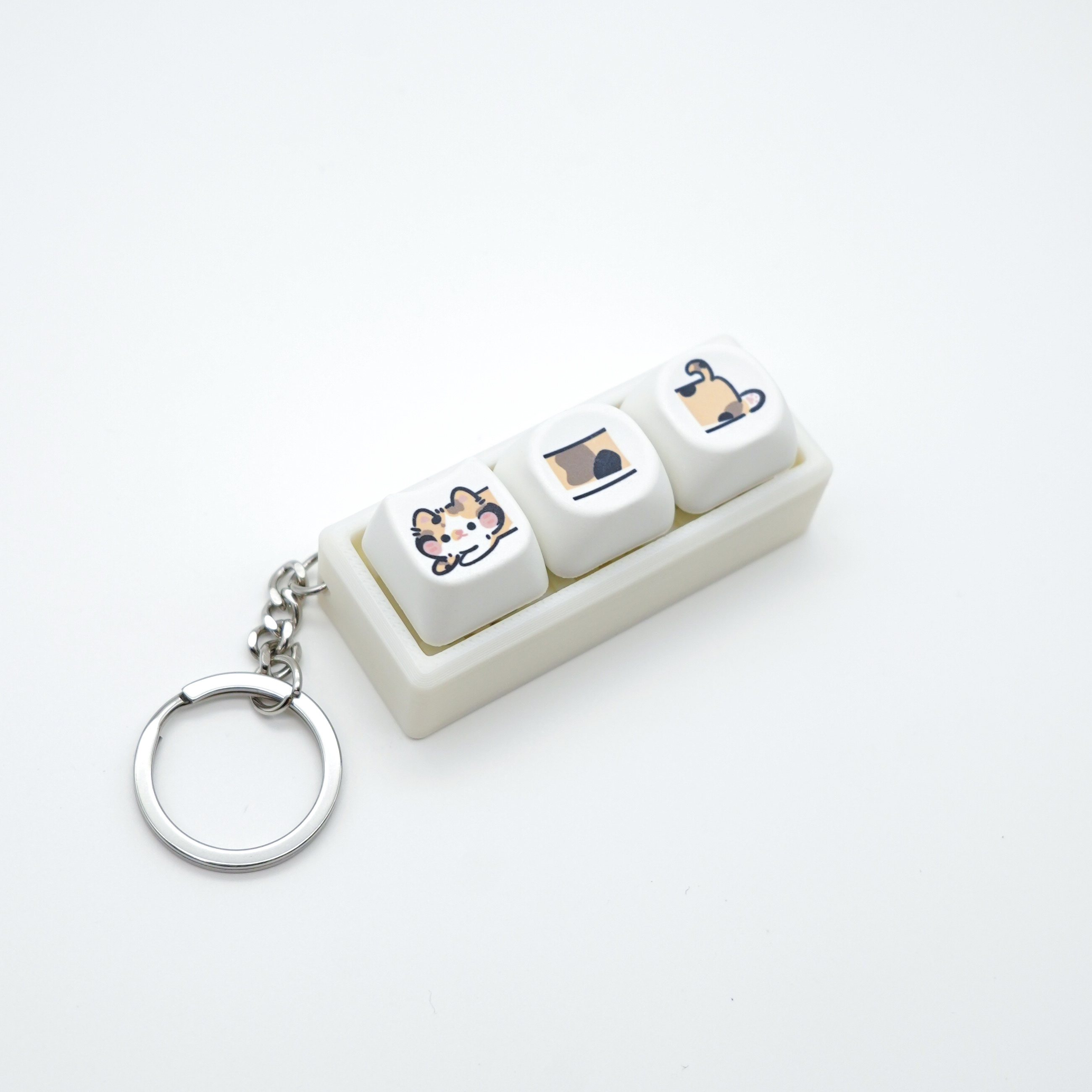 長條貓咪 鍵盤解壓匙扣