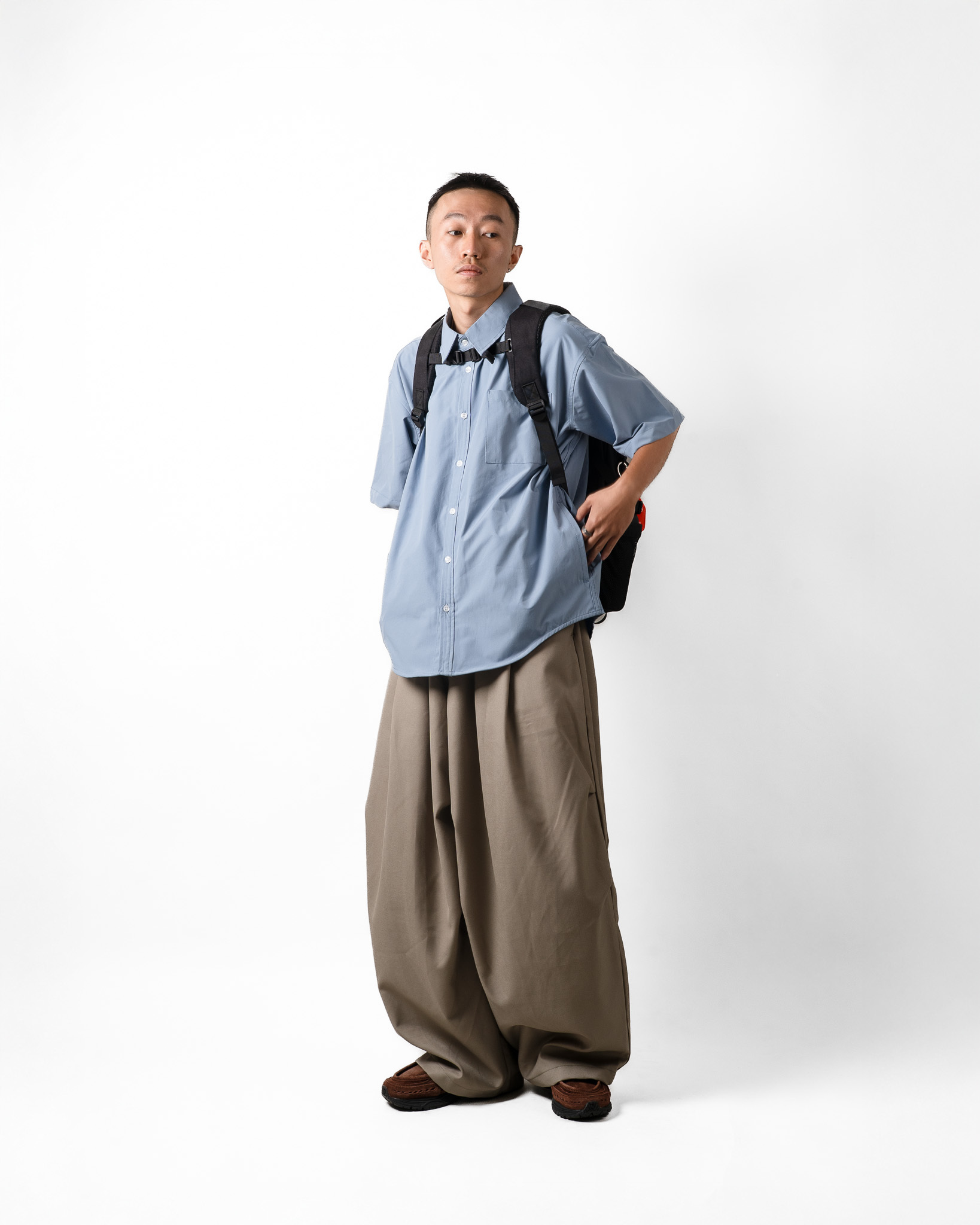OurPick Wide-Leg Suit Pants 寬版闊腿抽繩西裝褲