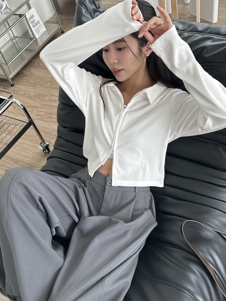 舒服兼具時髦雙拉鍊上衣