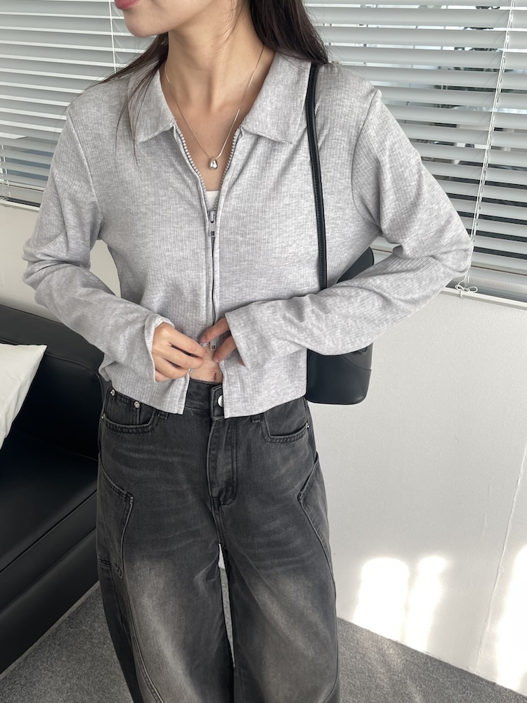 舒服兼具時髦雙拉鍊上衣