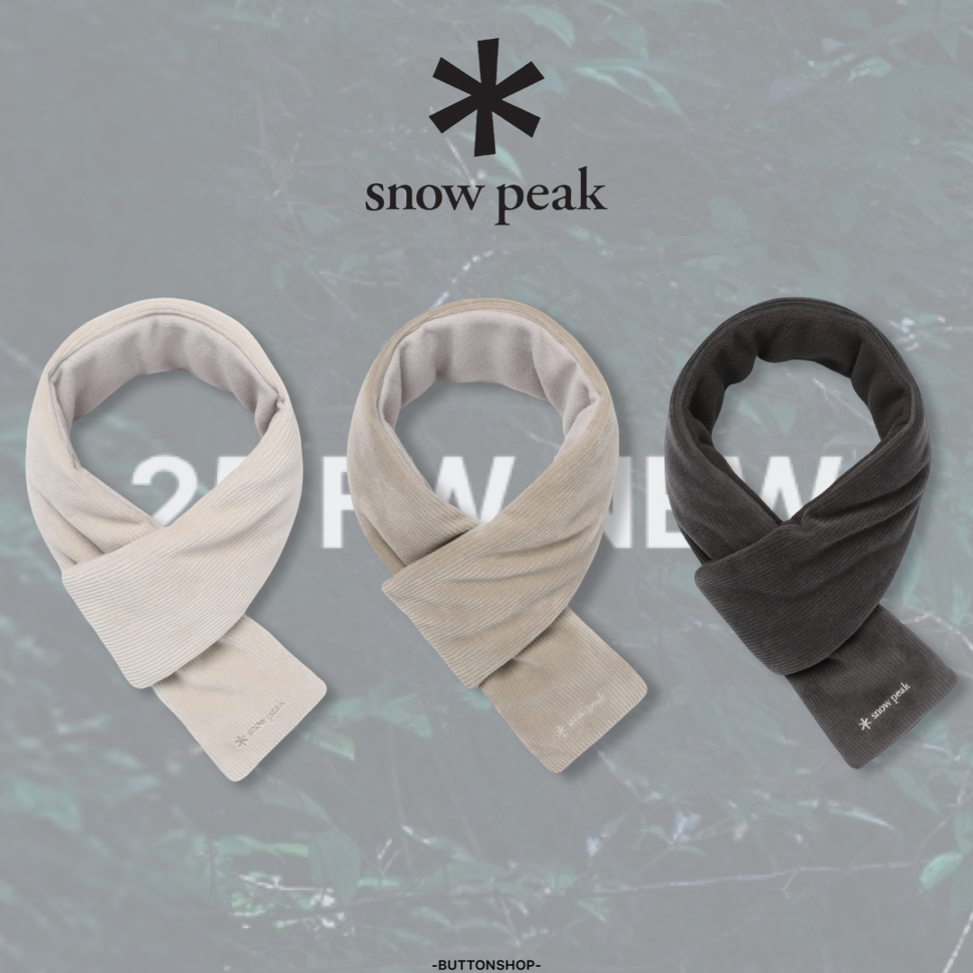 【現貨】snow peak Corduroy Muffler 燈芯絨 圍脖 S25WWFWA61