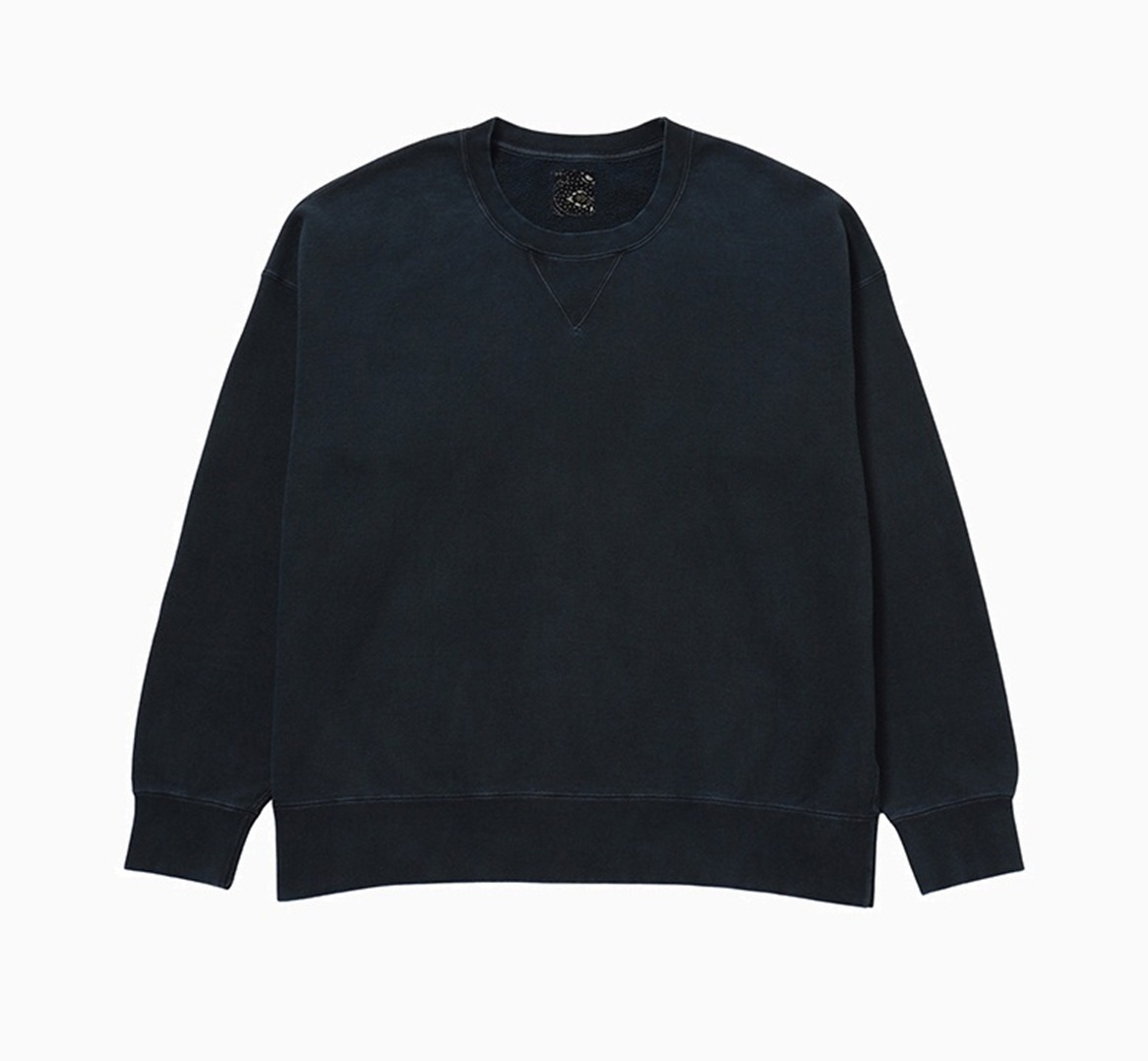 9/30 RELEASE: VISVIM ICT 2025 A/W JUMBO SB SWEAT L/S (NATURAL DYE) - PRE ORDER ITEM (預訂中)