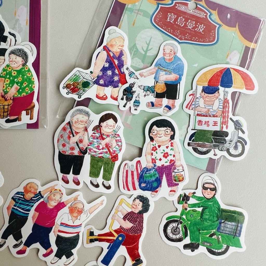 台灣曼波 18入貼紙｜針線球