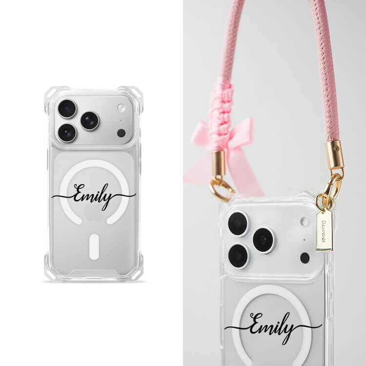 妳的姓名 四角好掛殼 - 透明防摔掛繩殼 (MagSafe磁吸) iPhone手機殼