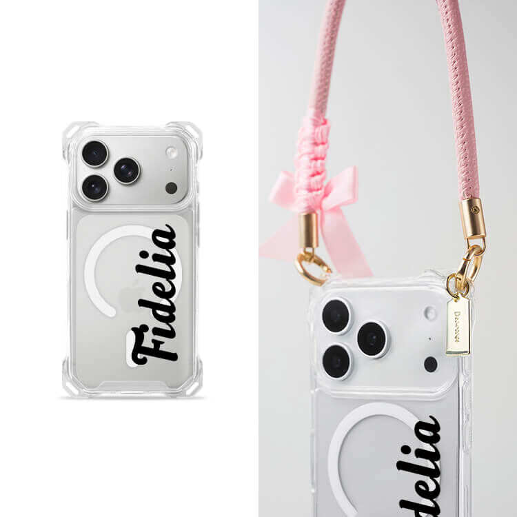 唯一的妳 四角好掛殼 - 透明防摔掛繩殼 (MagSafe磁吸) iPhone手機殼