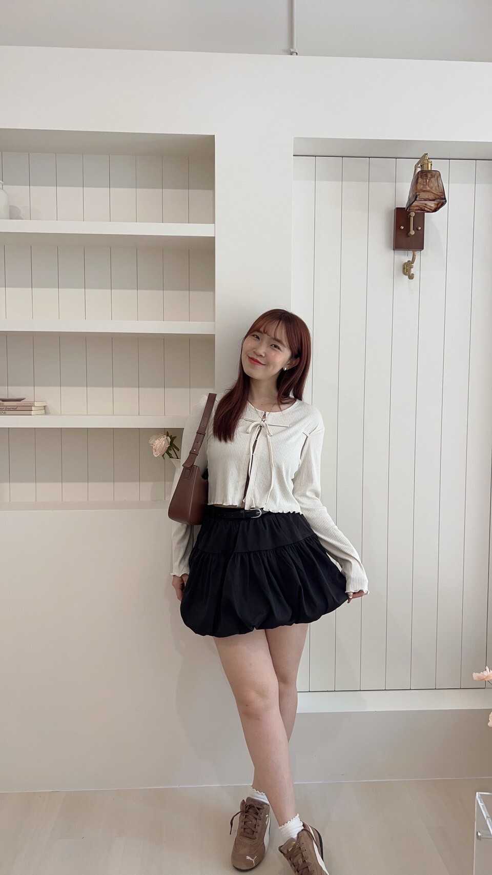 挺布料氣球短裙 3colors