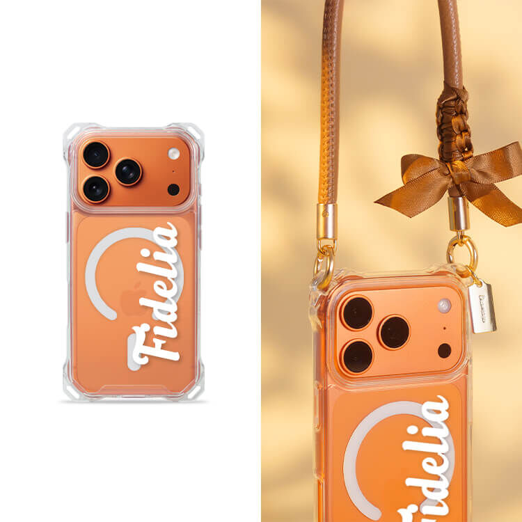 唯一的妳 四角好掛殼 - 透明防摔掛繩殼 (MagSafe磁吸) iPhone手機殼