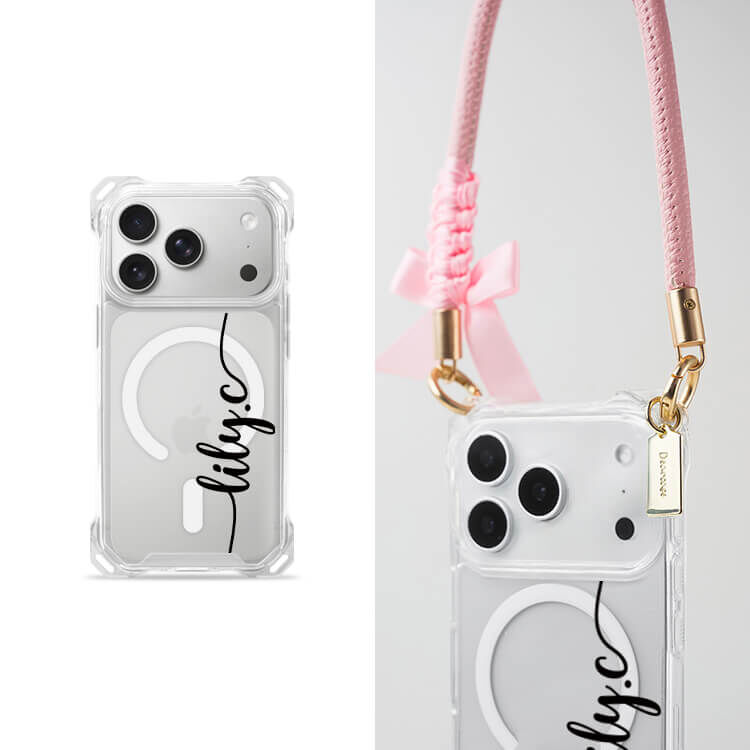 莉莉闆娘 四角好掛殼 - 透明防摔掛繩殼 (MagSafe磁吸) iPhone手機殼