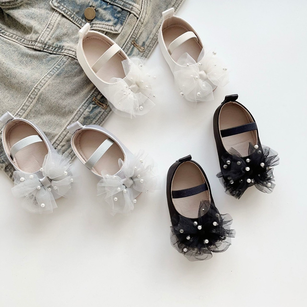 公主珍珠學步鞋