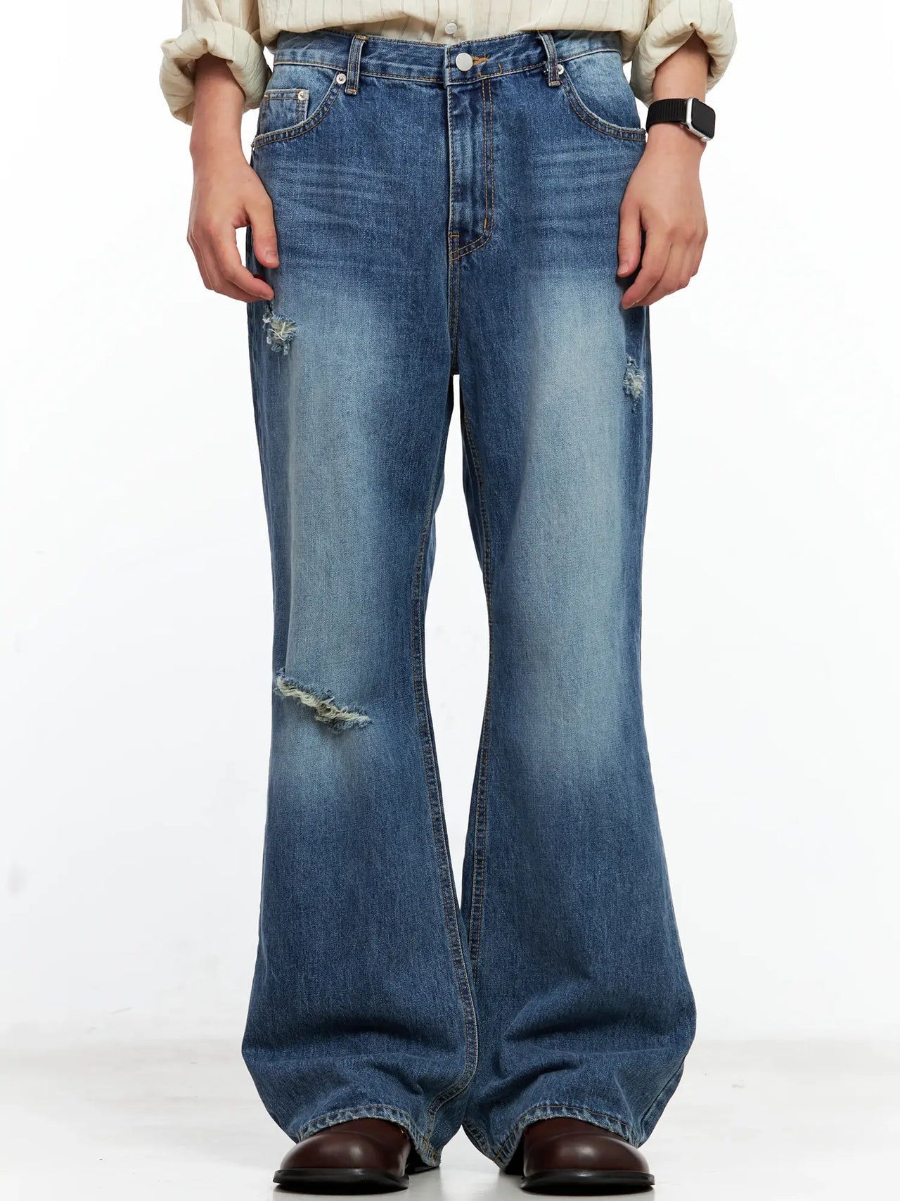 Milk Damage 喇叭牛仔褲 靴型褲