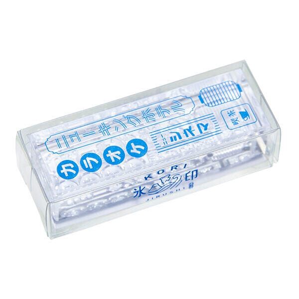 霓虹招牌 HITOTOKI 冰塊水晶印章 長型尺寸 |日本KINGJIM