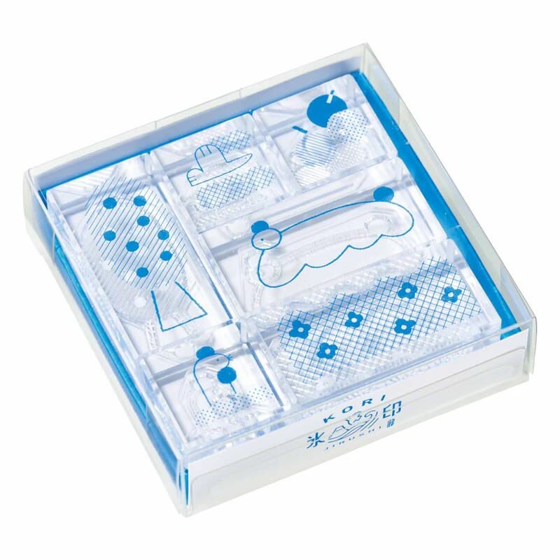 熊熊森林 6入組 冰塊水晶印章 HITOTOKI |日本KINGJIM