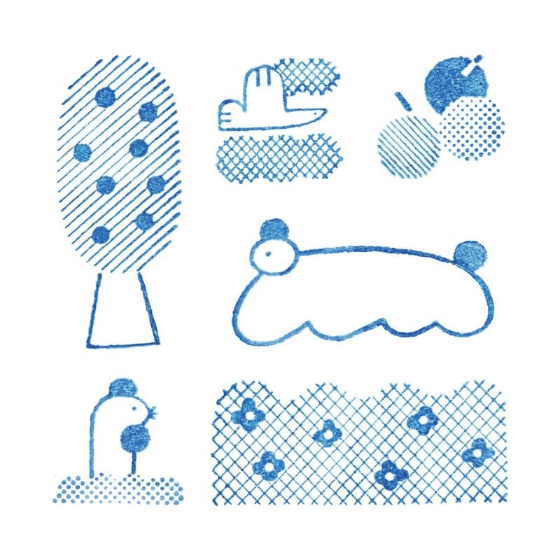 熊熊森林 6入組 冰塊水晶印章 HITOTOKI |日本KINGJIM