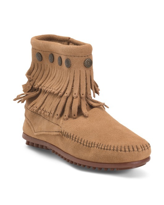 【預購】MINNETONKA H093058 女裝絨面流蘇短靴