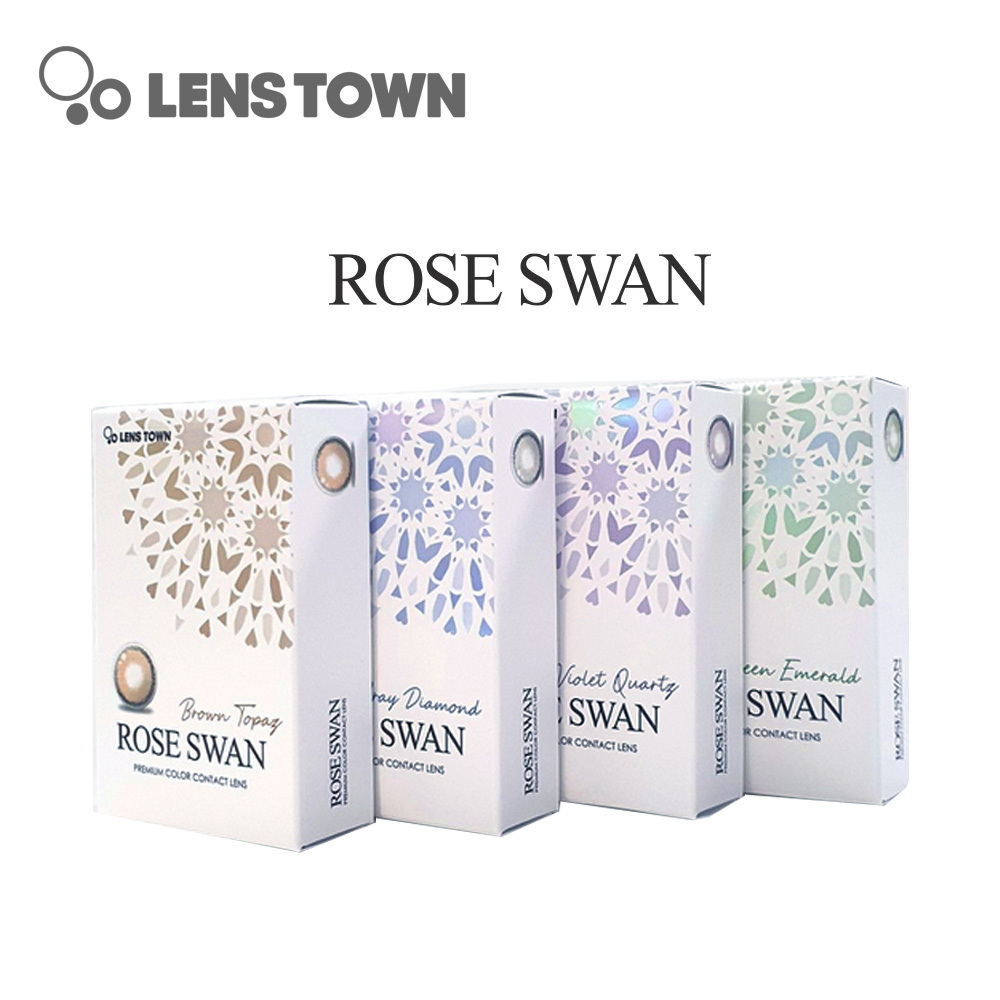 Lenstown Rose Swan 3 Months 美瞳 彩色 季拋 隱形眼鏡 2片