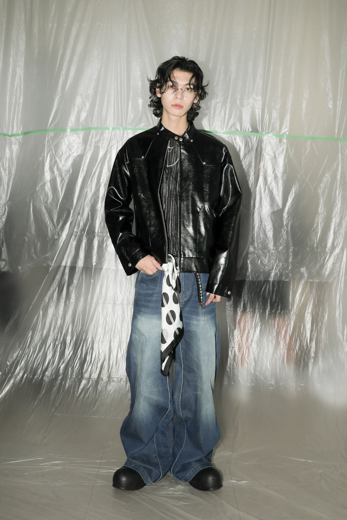 【Unisex】Code Biker Leather Jacket #外套