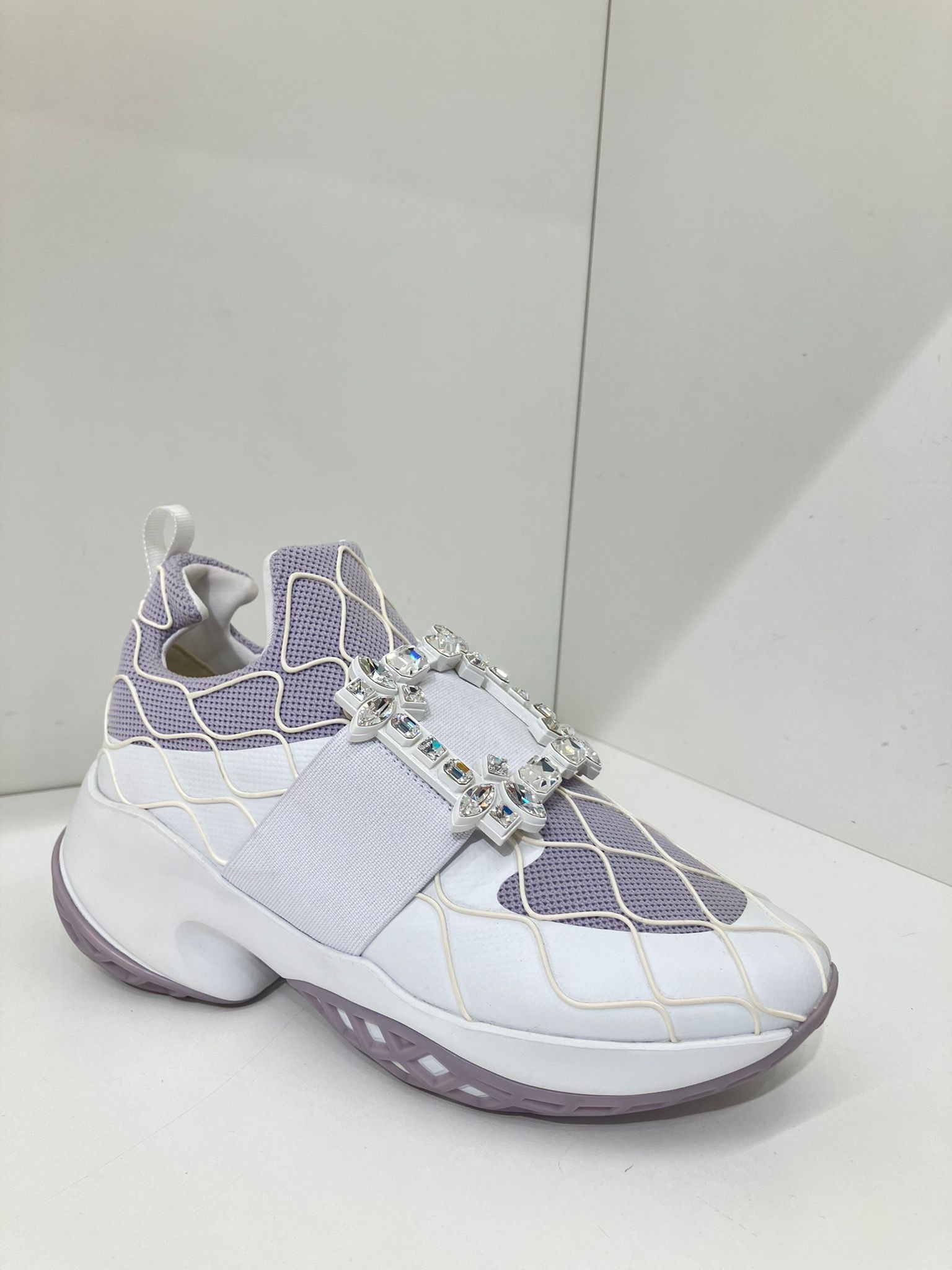 Roger Vivier RV Viv' Run Fabric Sneakers purple
