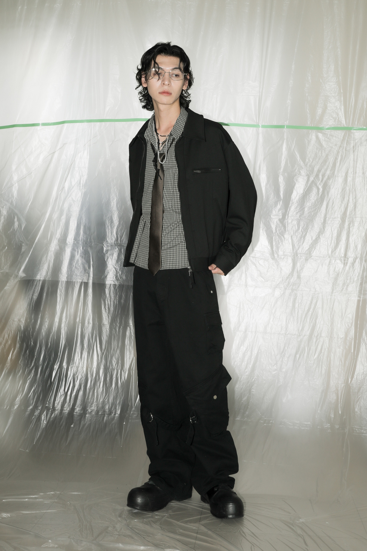 【Unisex】Rookie Cropped Check Shirt #襯衫