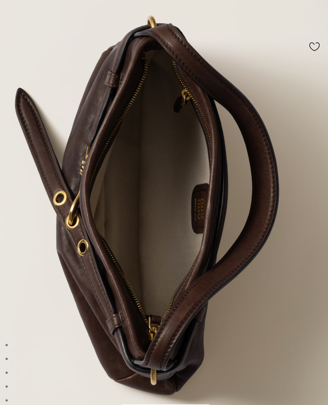 Miu Miu Aventure Nappa Leather Bag