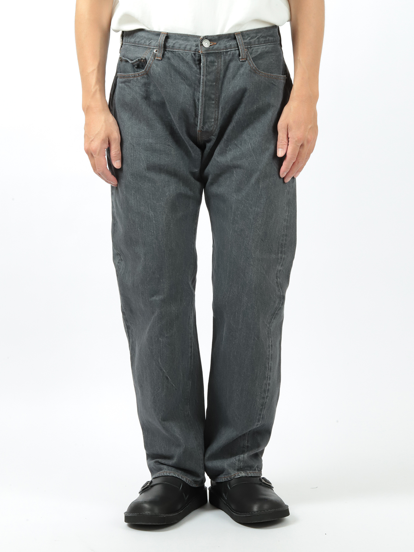 CIOTA Straight 5 Pocket Pants Medium Gray