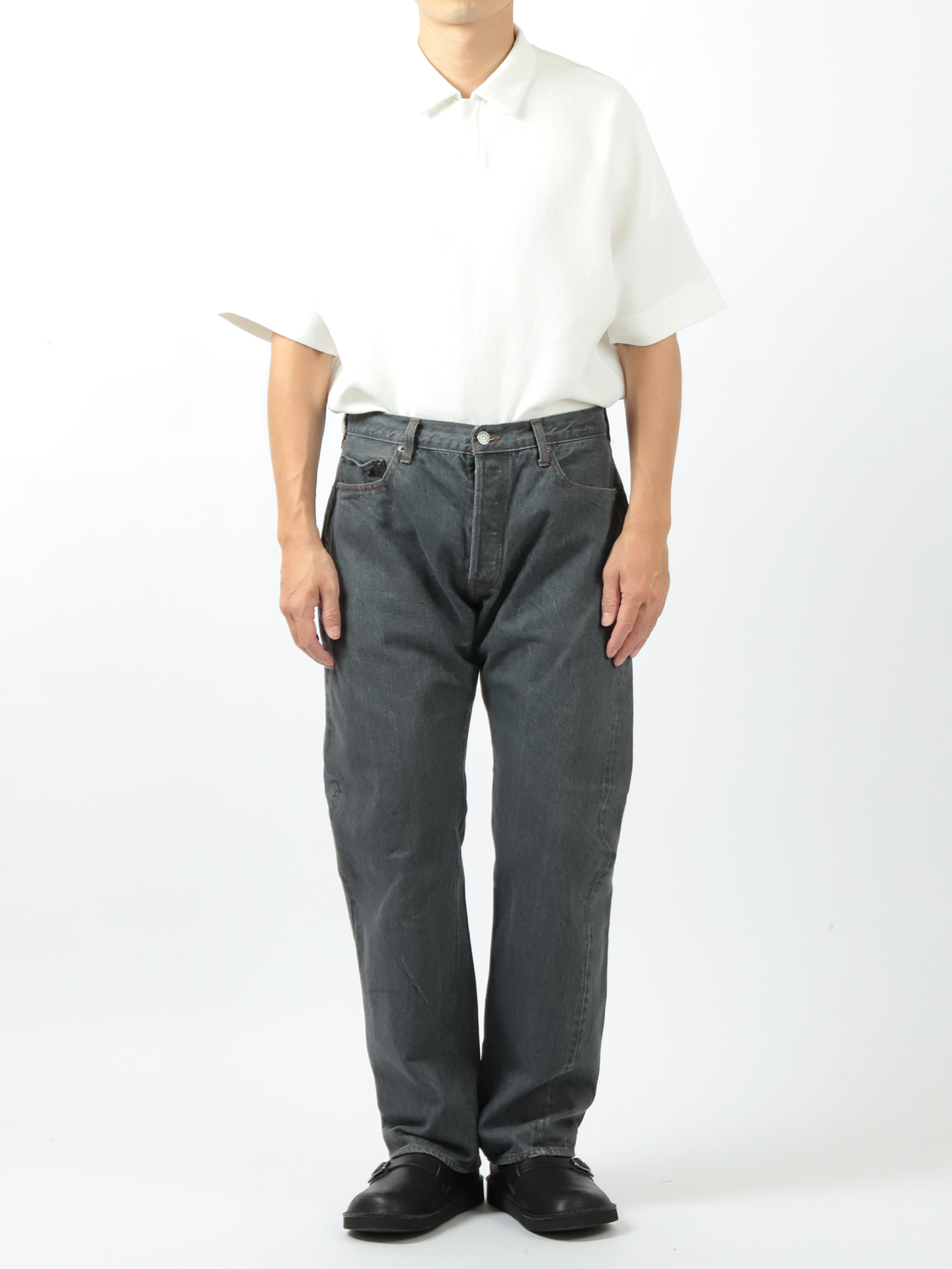 CIOTA Straight 5 Pocket Pants Medium Gray