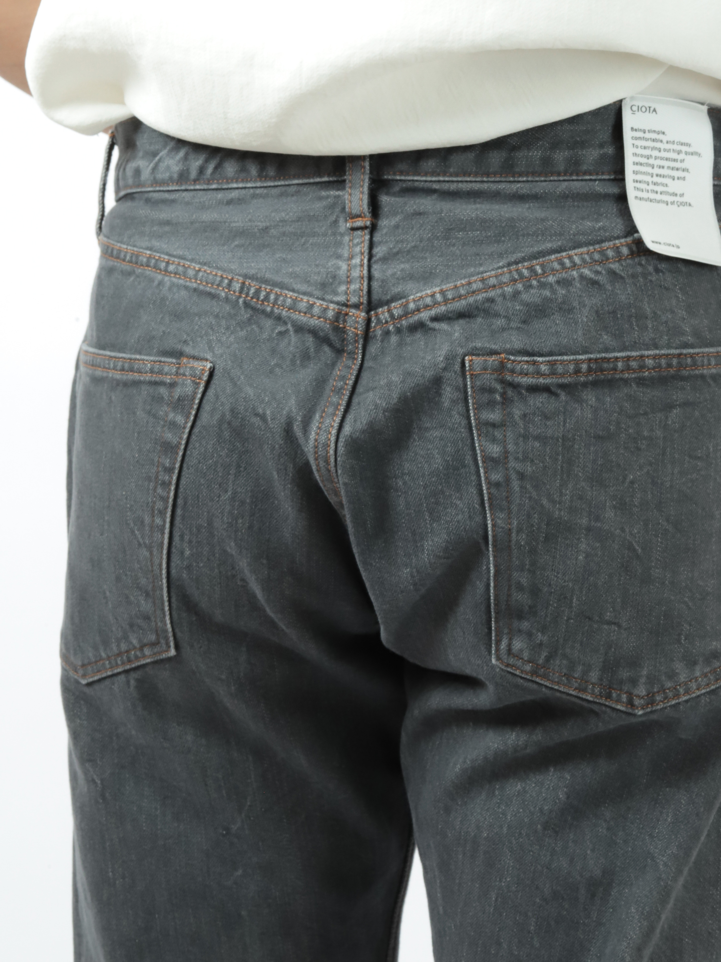CIOTA Straight 5 Pocket Pants Medium Gray