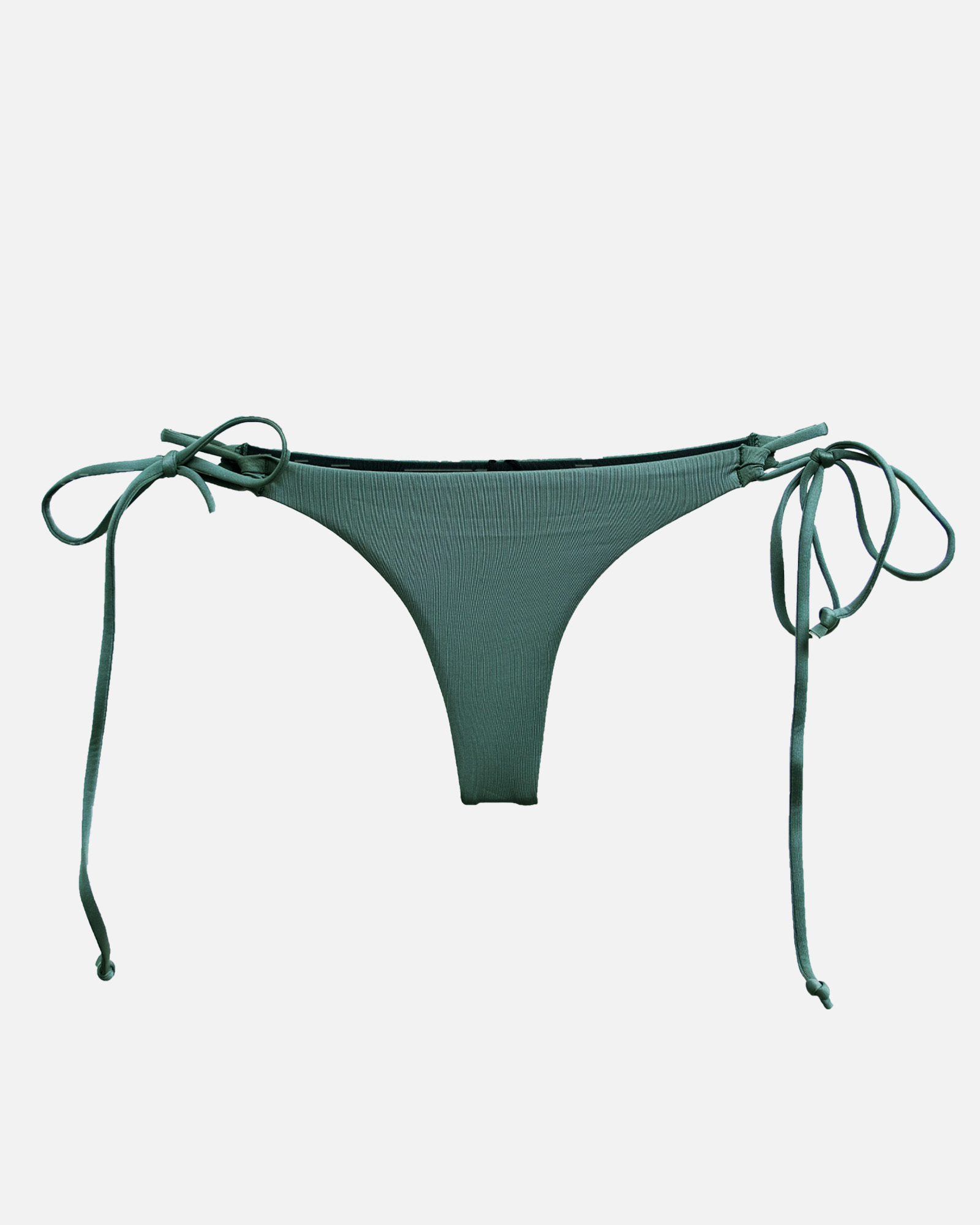 【軍綠】E1ft 細丁字綁帶泳褲