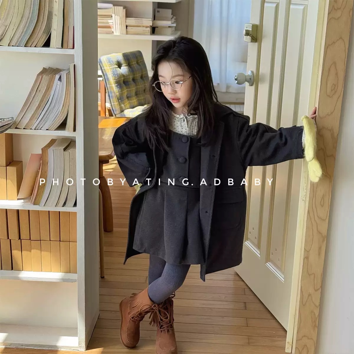 韓版毛呢大衣外套