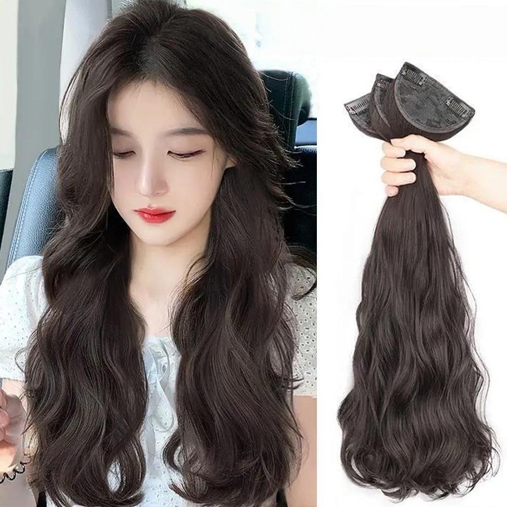 假髮 髮片 女生假髮 大波浪 三片式 接髮片 假髮片 增髮量 197C