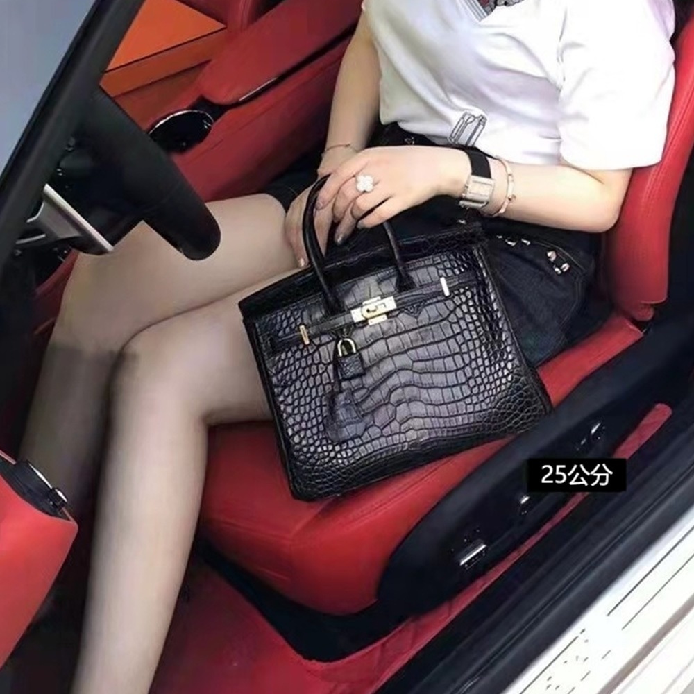 包包女 手提包 肩背包 斜背包 側背包 鉑金包 真皮包包 歐美包包 大容量包包 名牌包 鱷魚紋包包 女生生日禮物 102