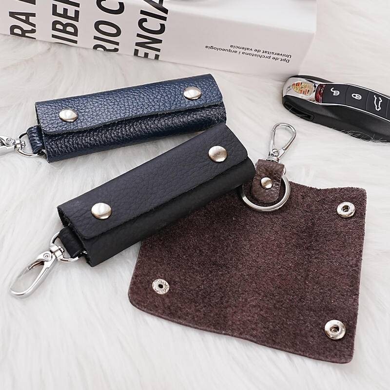 牛皮鑰匙包 真皮鑰匙包 鑰匙包 鑰匙套頭 鑰匙皮套 男鑰匙包  女鎖匙包 禮物 禮品 汽車鑰匙套 031