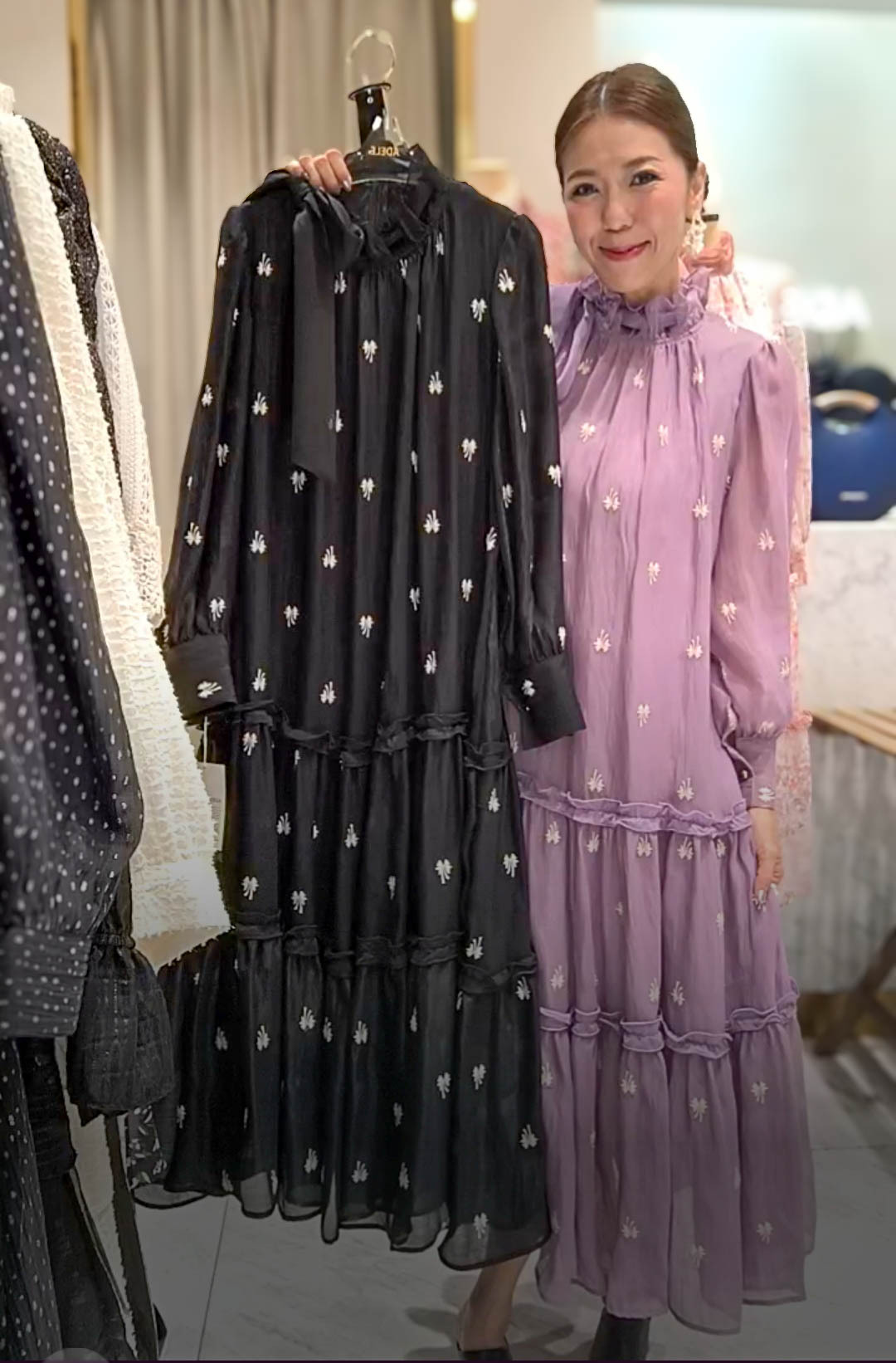 🥰K1374  ▶️立體小花洋裝 👉B:102cm W:cm H:cm L:119cm