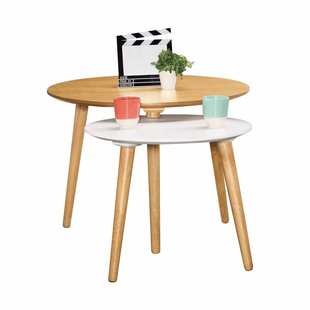 艾尼斯3.2尺圓型小茶几/邊几/邊桌