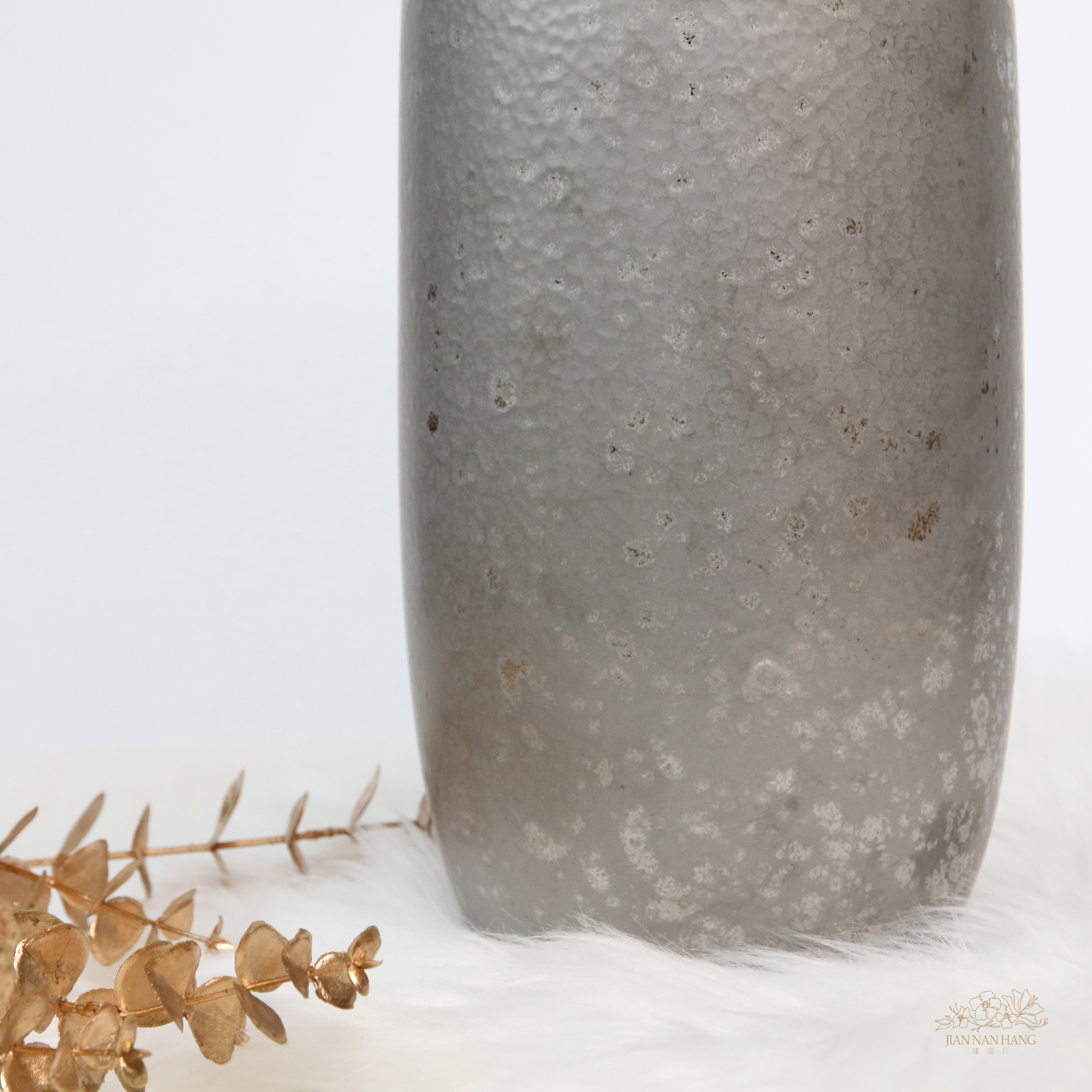 陶瓷花器  月影 銀 小