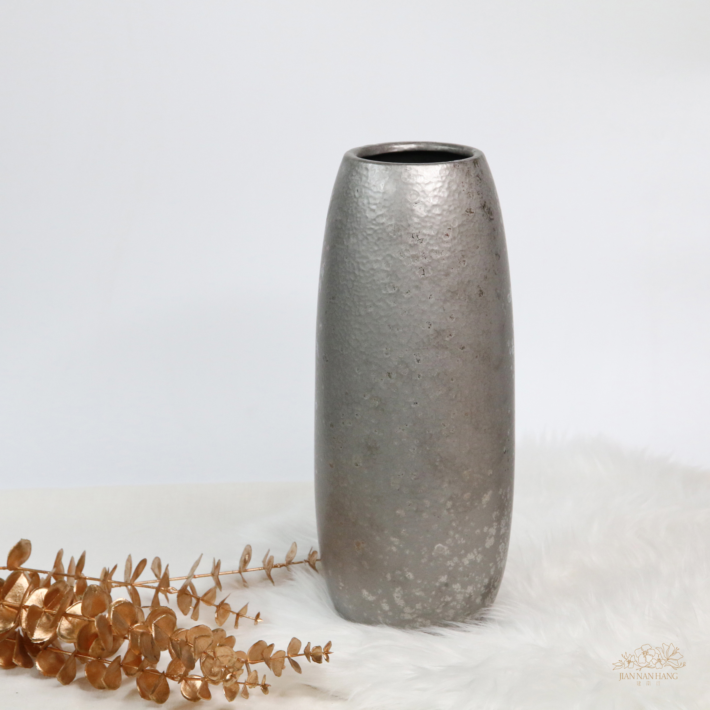 陶瓷花器  月影 銀 小