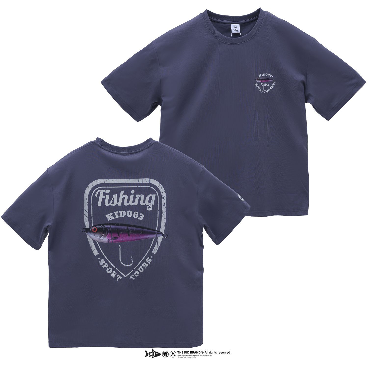 KID ® 紫色魚餌短T