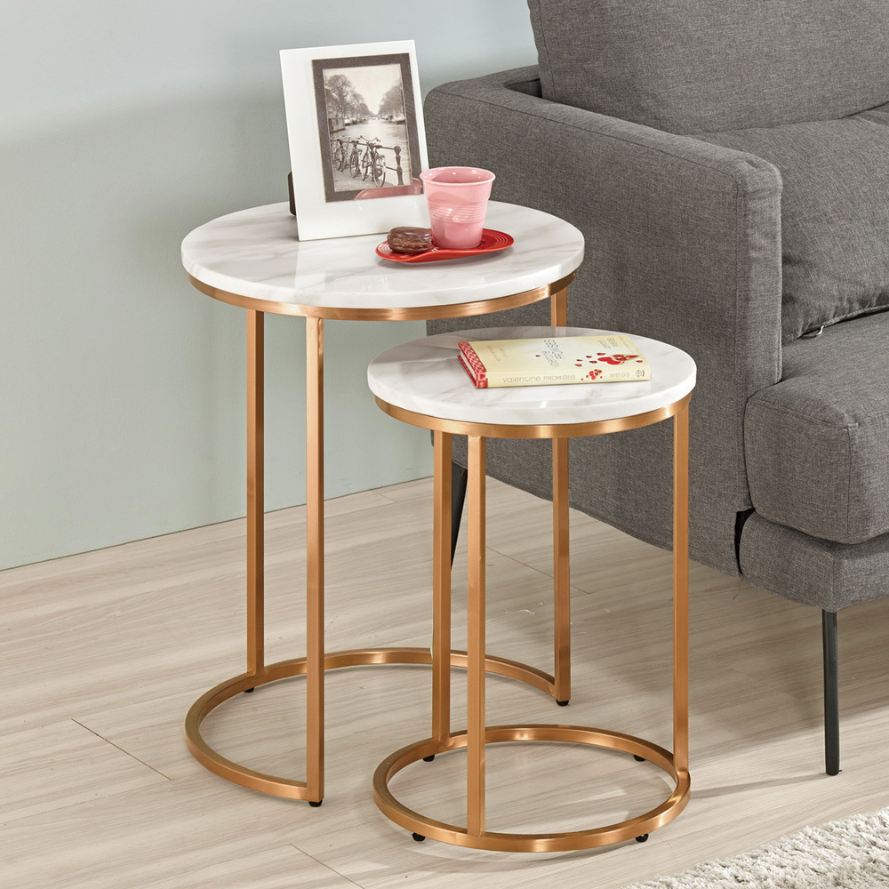 艾可2.7尺石面小茶几組合(1.5尺茶几+1.2尺茶几)