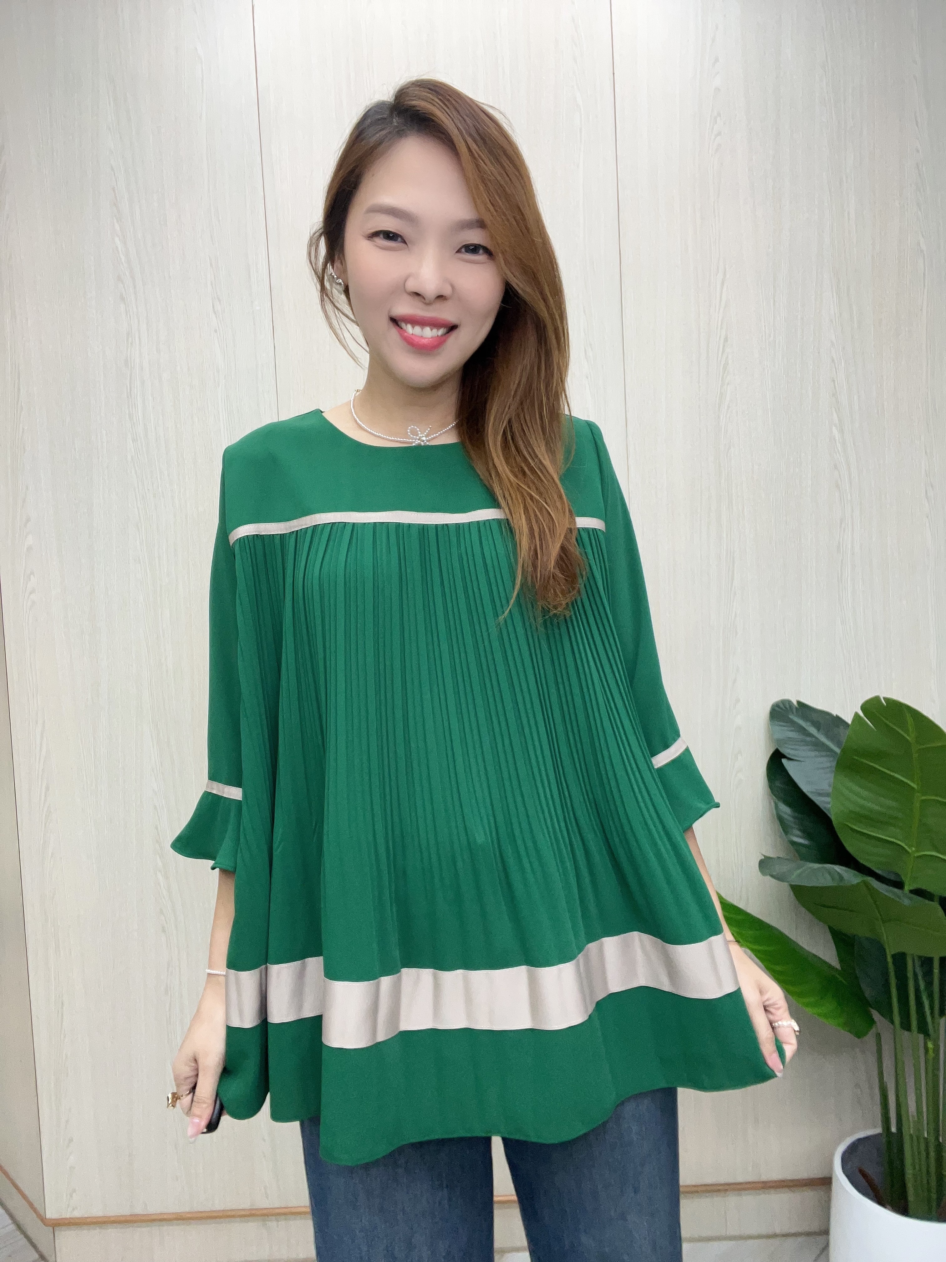 韓國高質百摺 Gate top~105X