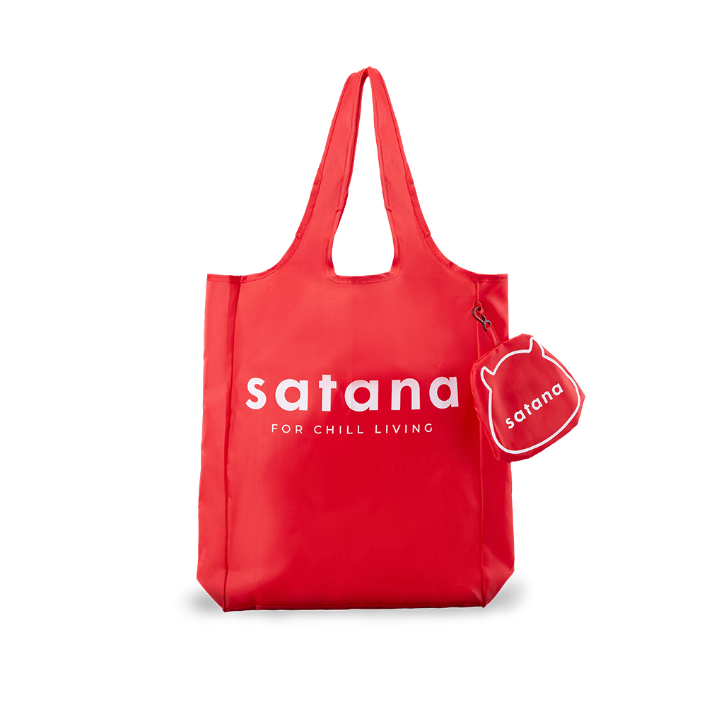 小惡魔頭購物袋-紅色