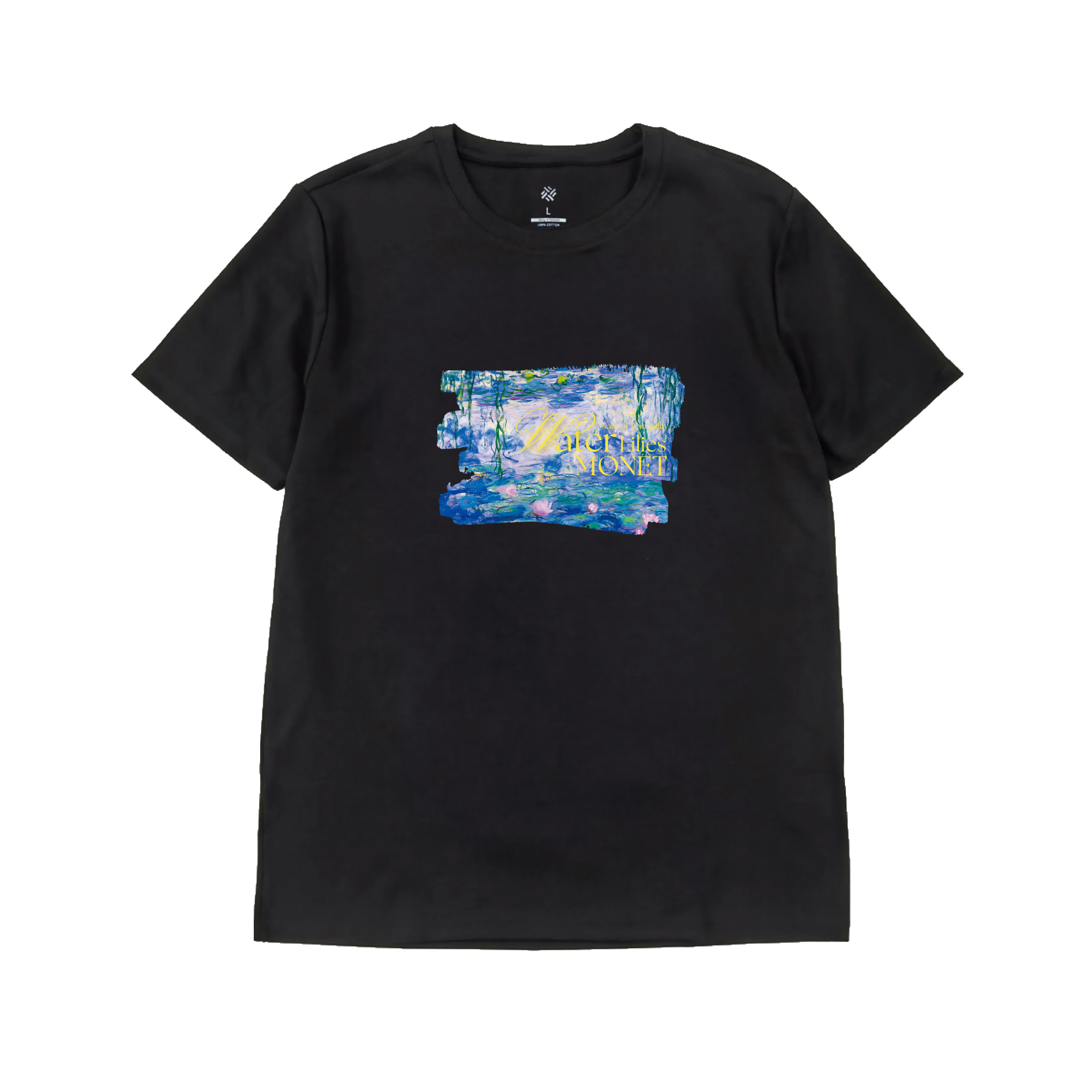 藝術T恤｜莫內《睡蓮和柳樹》黑