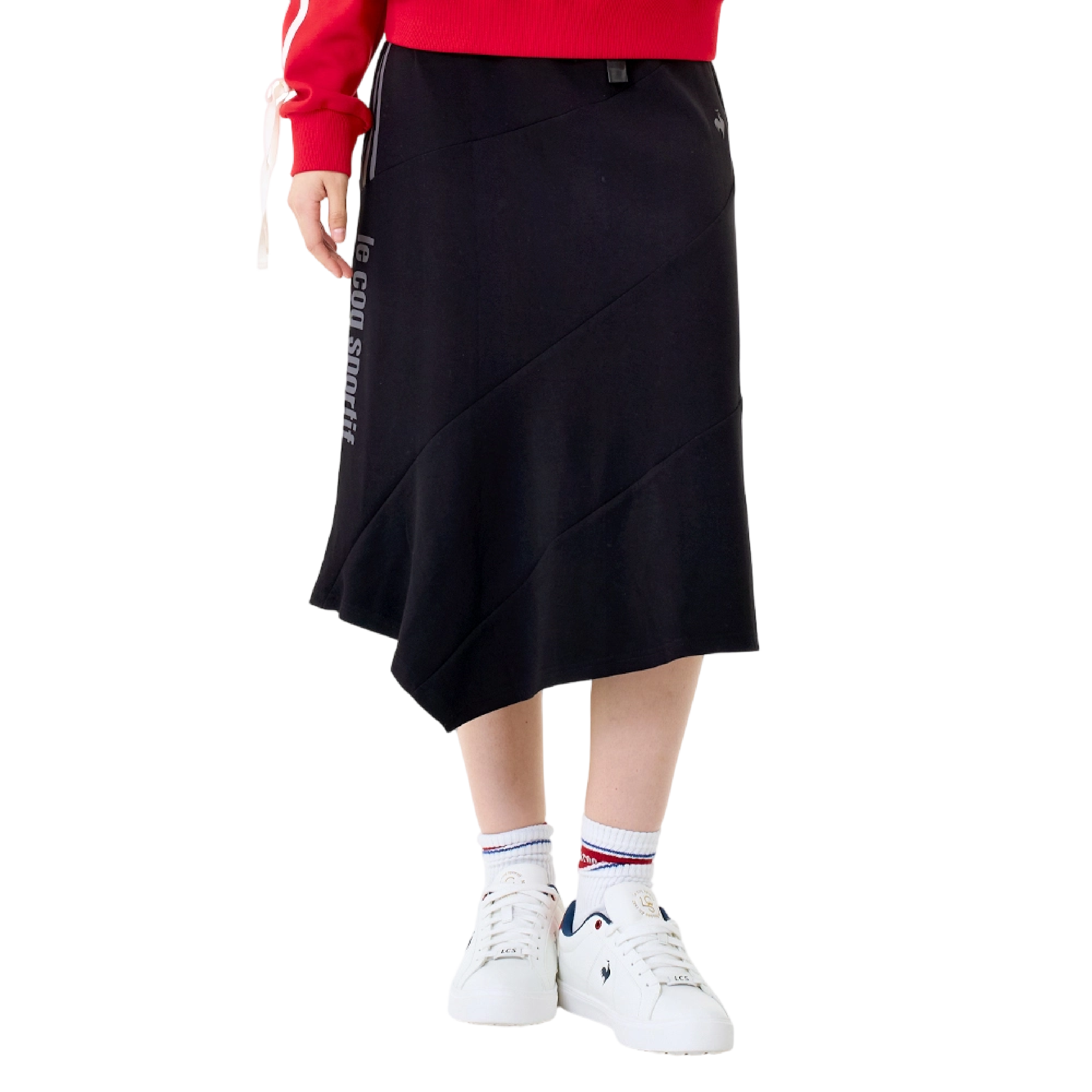 LE COQ SPORTIF 法國公雞 針織長裙 女款 (黑色) 24MXW82351