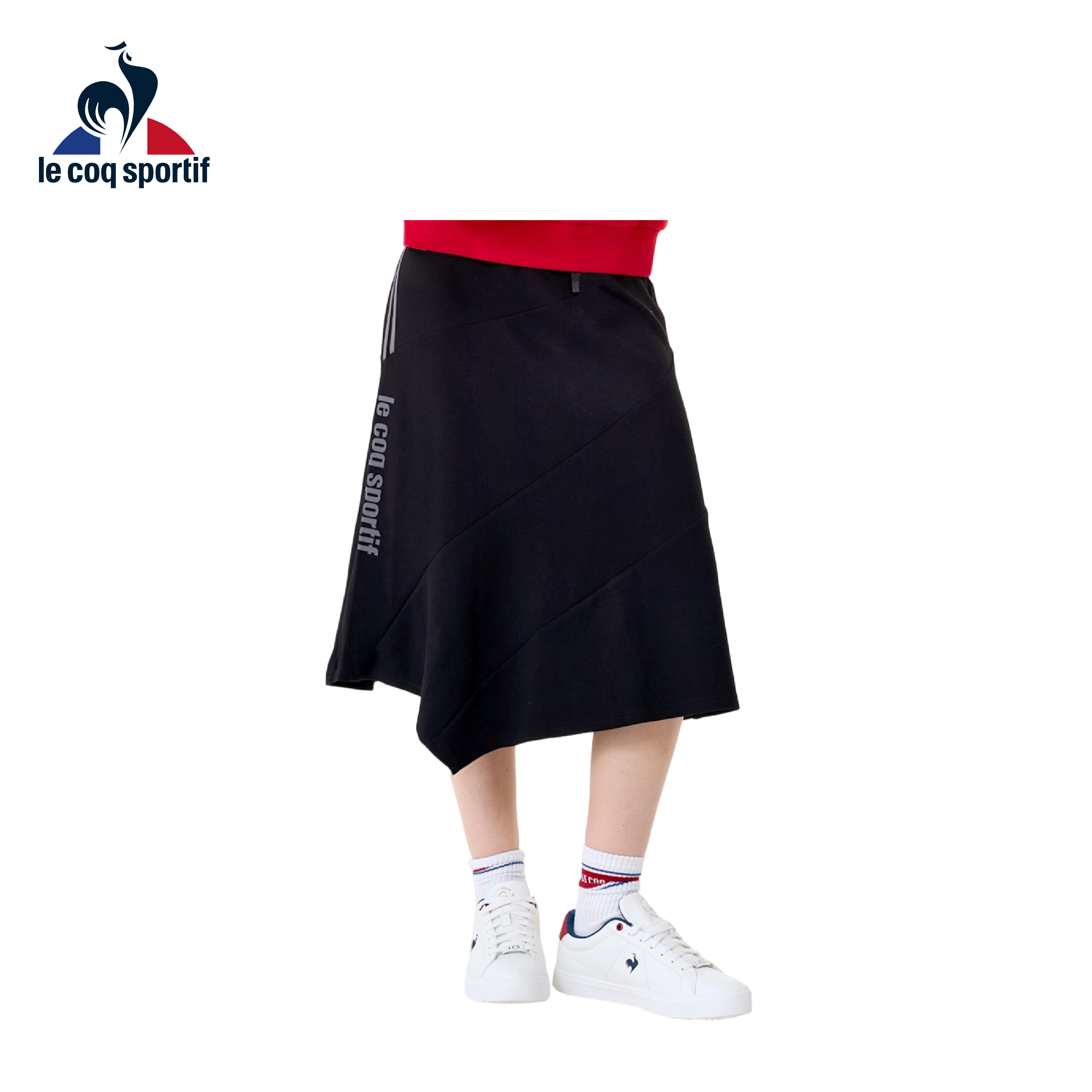 LE COQ SPORTIF 法國公雞 針織長裙 女款 (黑色) 24MXW82351