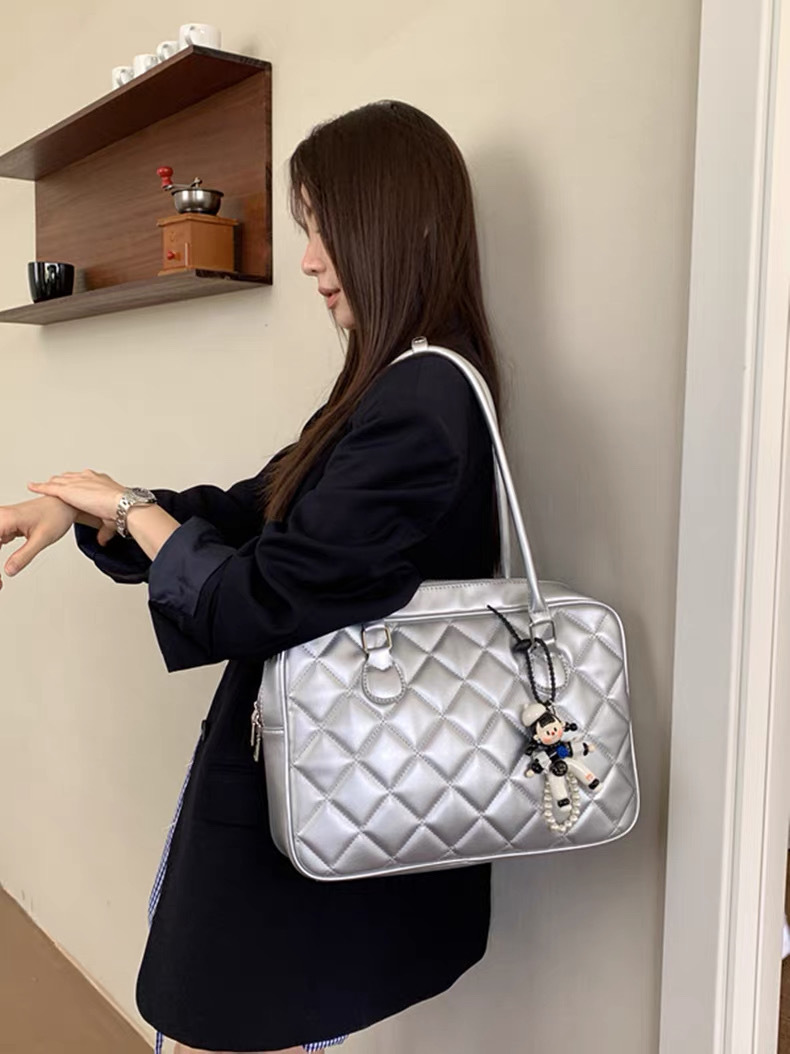 Me.gusta｜菱格時光包 Retro Grid Tote