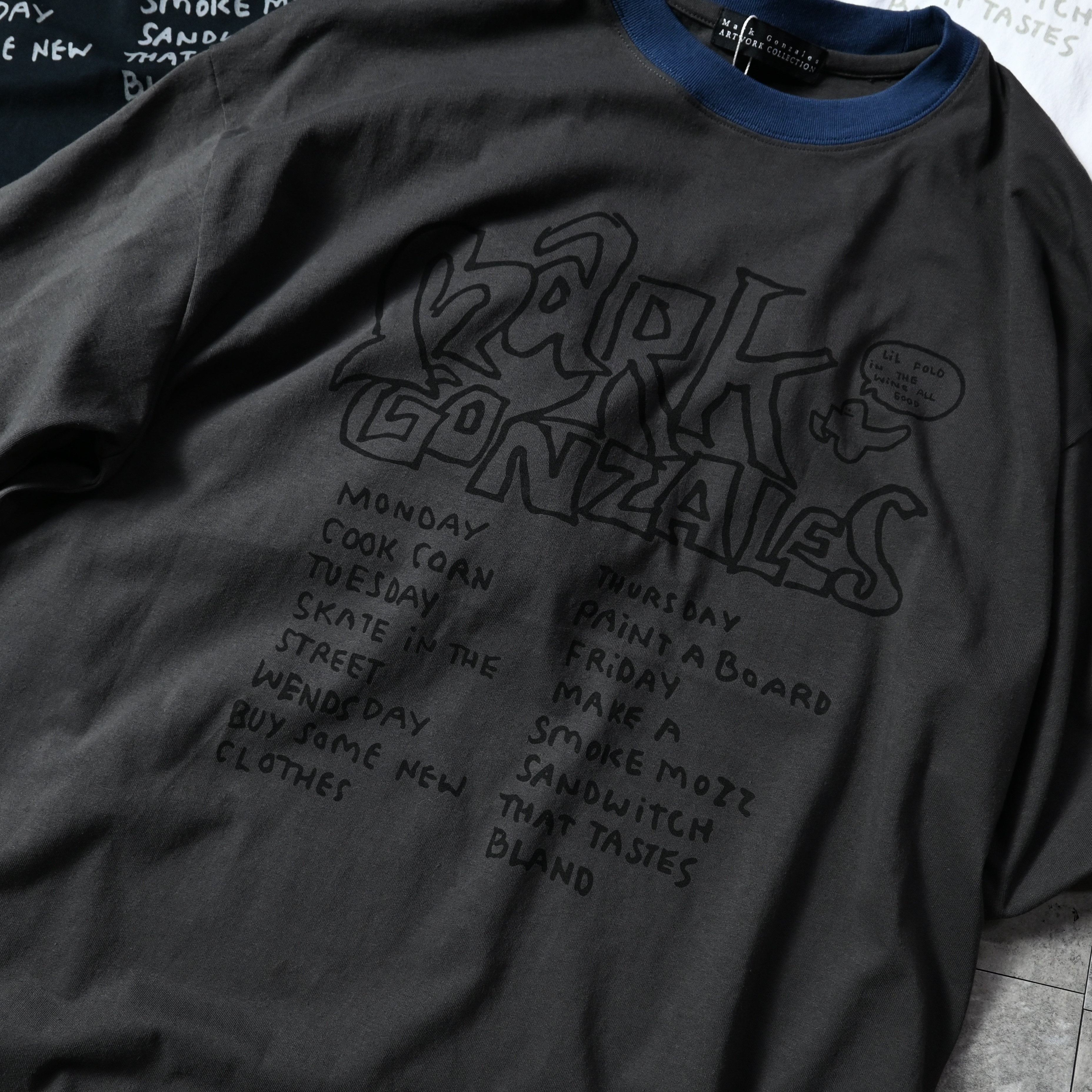 Mark Gonzales Art Front Print Logo Tee