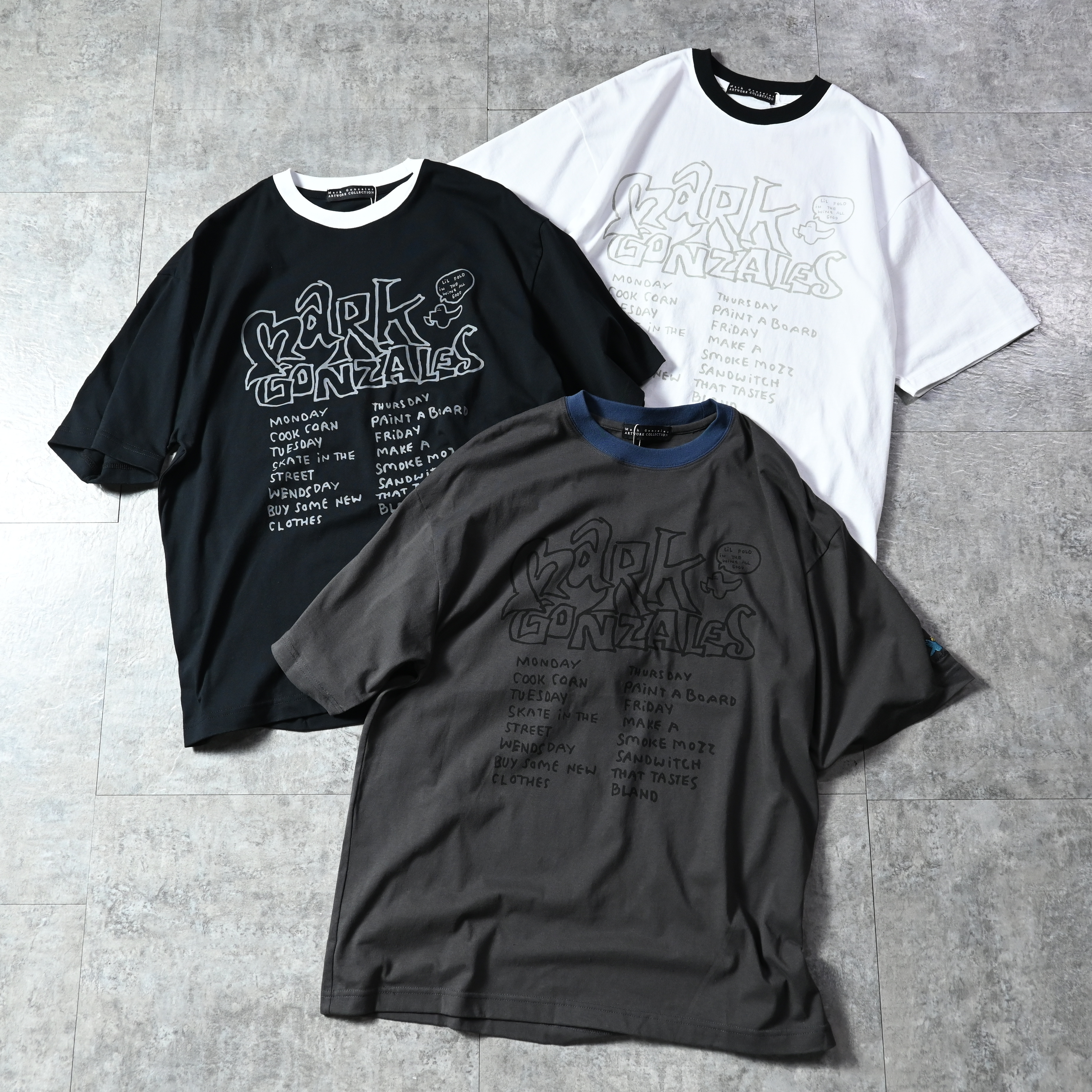 Mark Gonzales Art Front Print Logo Tee