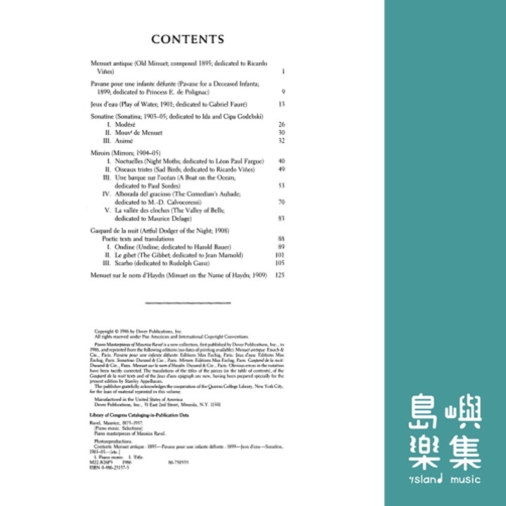 Piano Masterpieces of Maurice Ravel