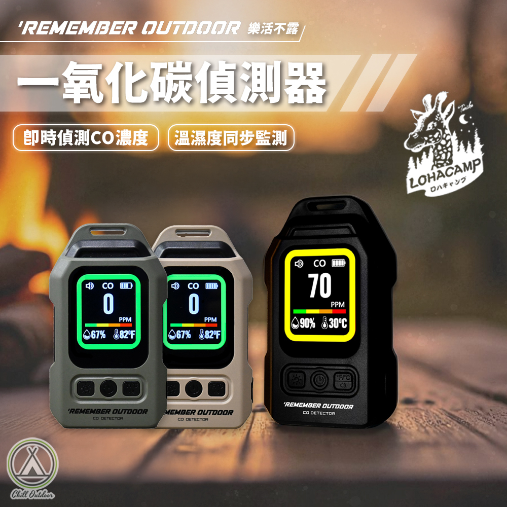 Remember Outdoor樂活不露 南極星一氧化碳偵測器  CO-01