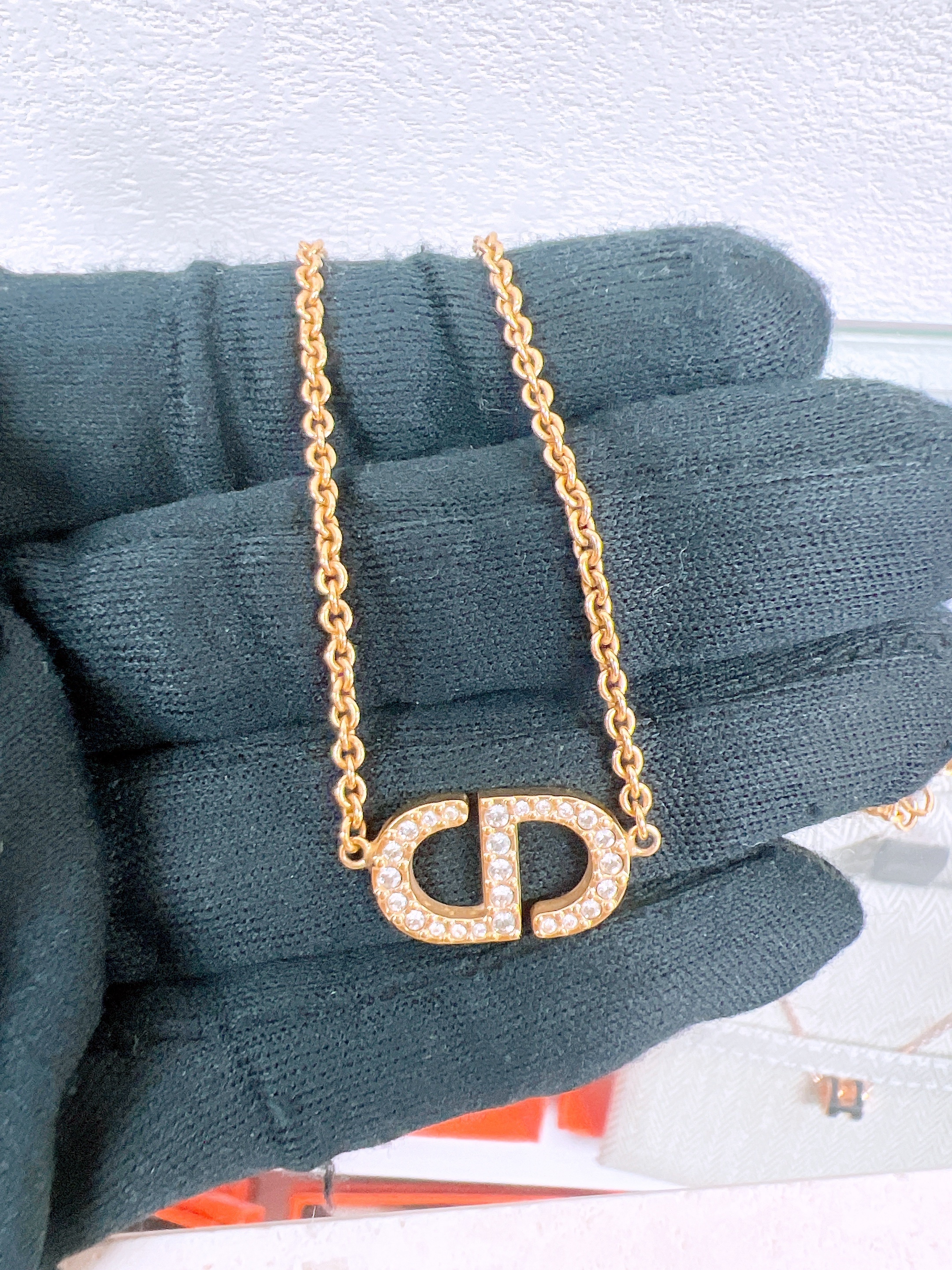 Dior petit CD necklace